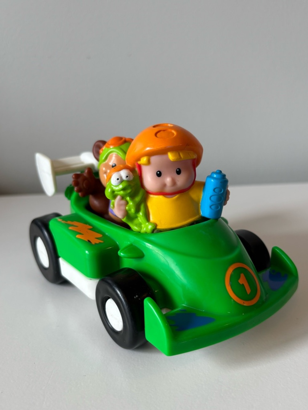 Little People- Green Racer Car with Eddie